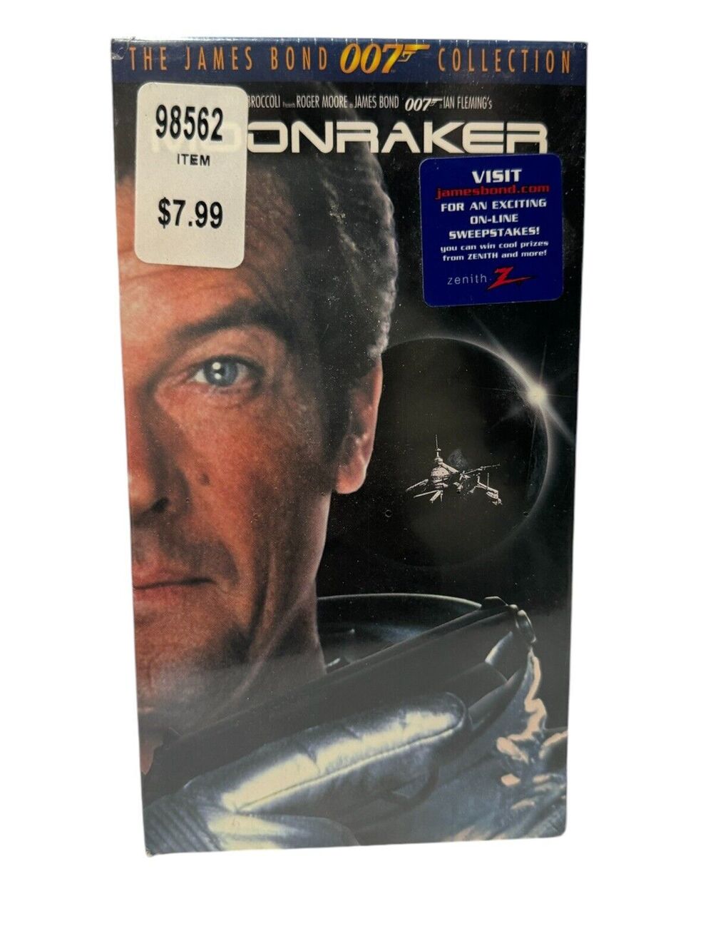 Moonraker (VHS, 1996) James Bond 007 Roger Moore - New and Sealed